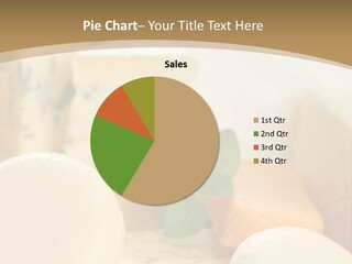 Board Of Delicious Cheese - Food And Drink PowerPoint Template