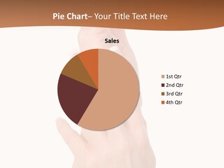 Two Hands Reaching Up To Each Other With A Brown Background PowerPoint Template
