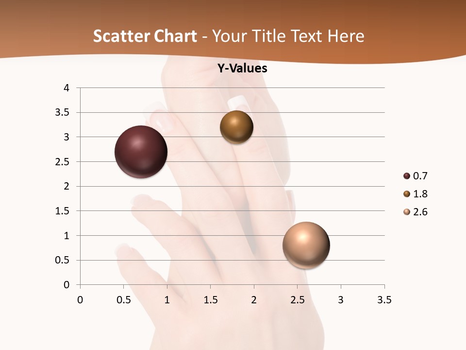 Two Hands Reaching Up To Each Other With A Brown Background PowerPoint Template