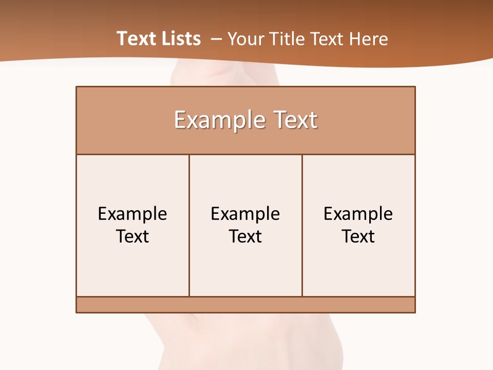 Two Hands Reaching Up To Each Other With A Brown Background PowerPoint Template
