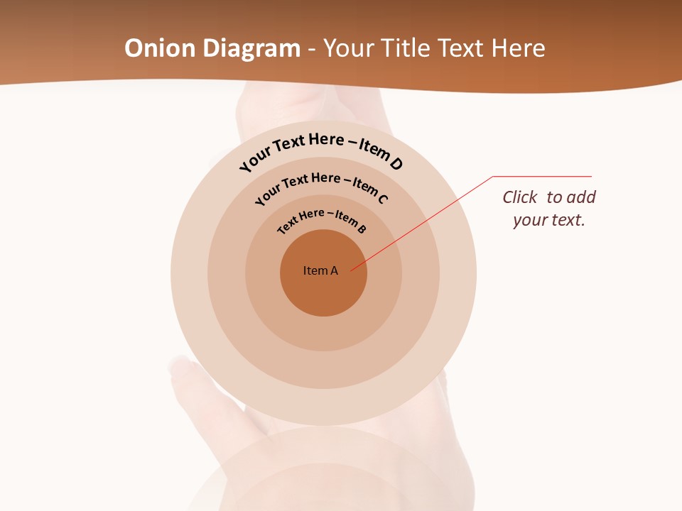 Two Hands Reaching Up To Each Other With A Brown Background PowerPoint Template