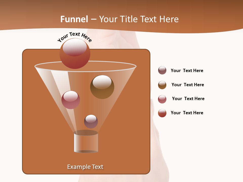 Two Hands Reaching Up To Each Other With A Brown Background PowerPoint Template