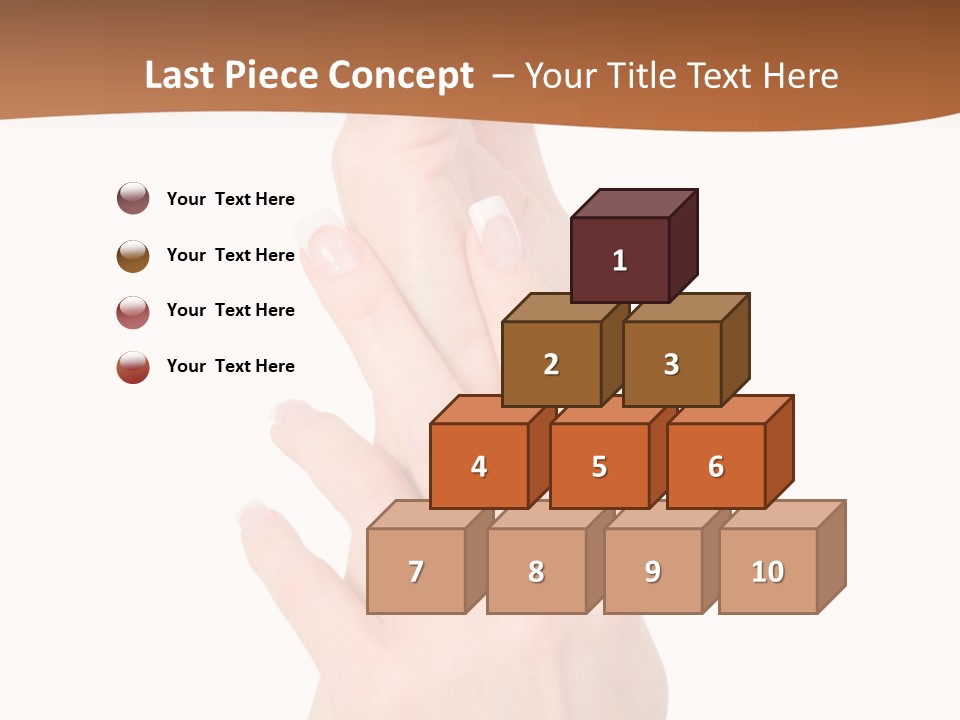 Two Hands Reaching Up To Each Other With A Brown Background PowerPoint Template