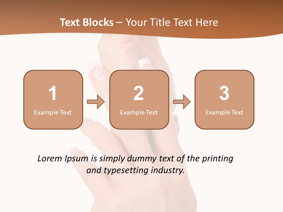 Two Hands Reaching Up To Each Other With A Brown Background PowerPoint Template