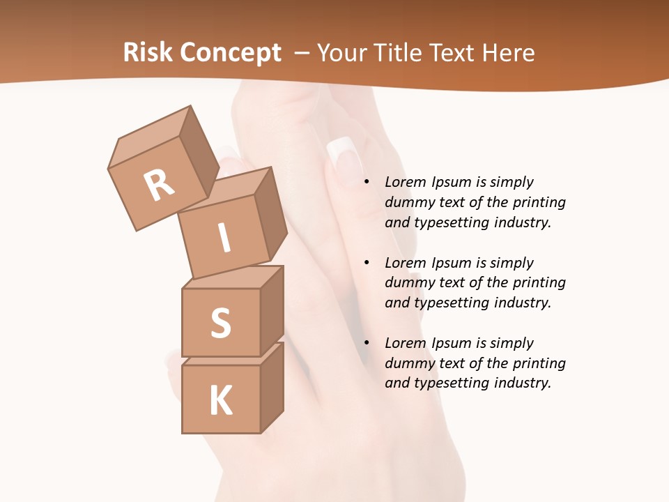 Two Hands Reaching Up To Each Other With A Brown Background PowerPoint Template