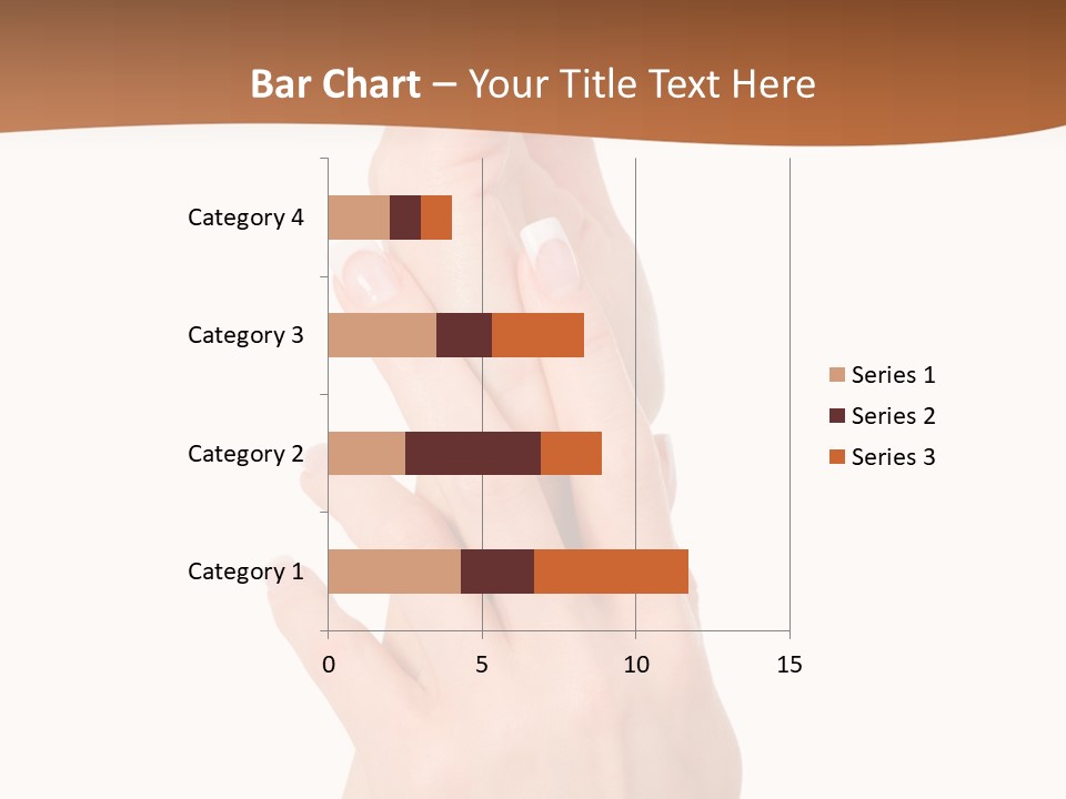 Two Hands Reaching Up To Each Other With A Brown Background PowerPoint Template