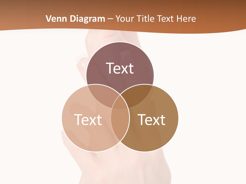 Two Hands Reaching Up To Each Other With A Brown Background PowerPoint Template