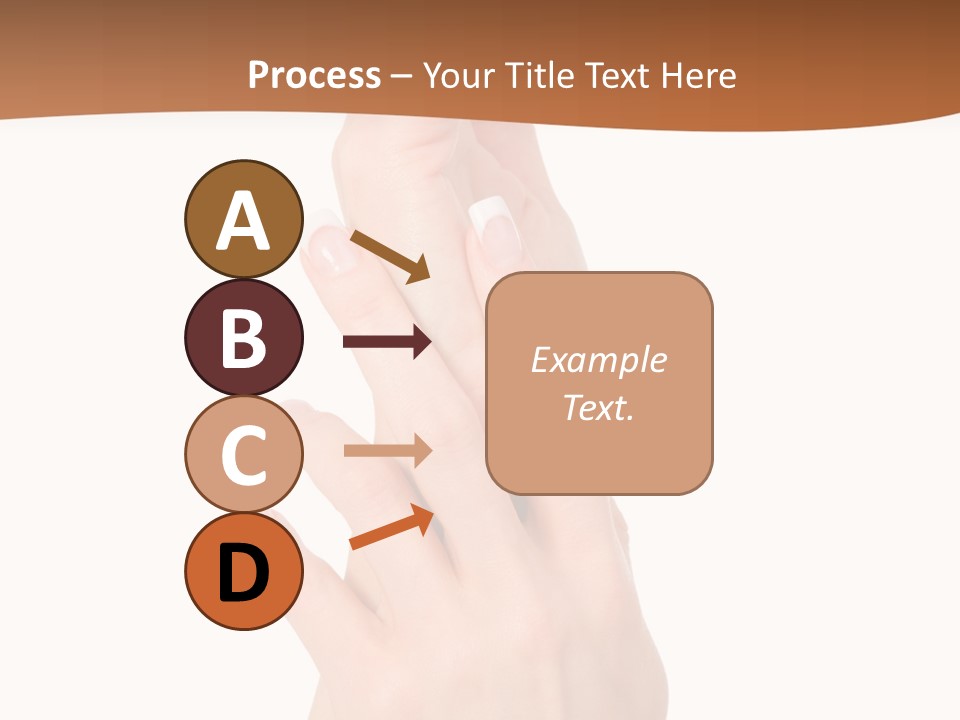 Two Hands Reaching Up To Each Other With A Brown Background PowerPoint Template