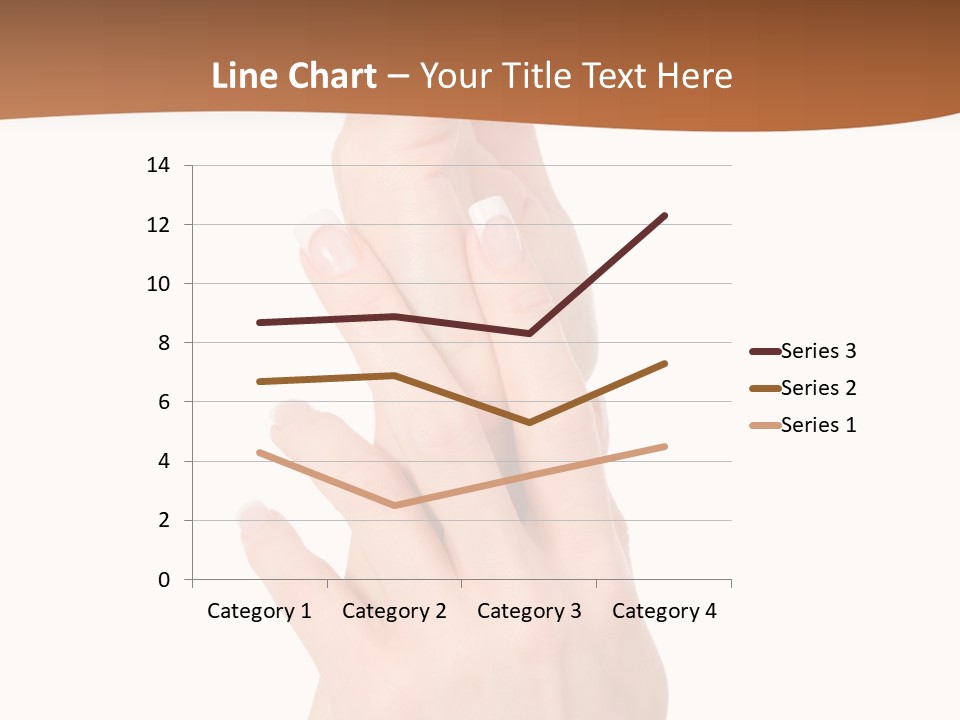 Two Hands Reaching Up To Each Other With A Brown Background PowerPoint Template