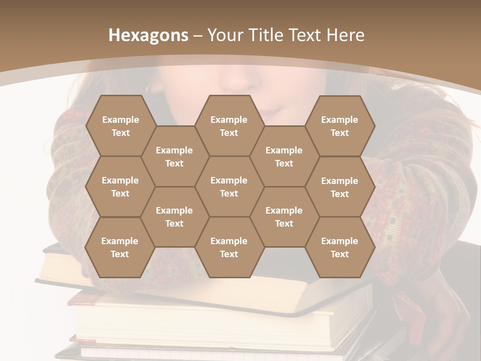 Woman With A Cat Relaxing Beside A Fireplace. PowerPoint Template