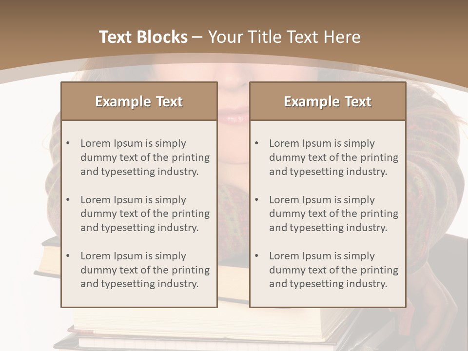 Woman With A Cat Relaxing Beside A Fireplace. PowerPoint Template