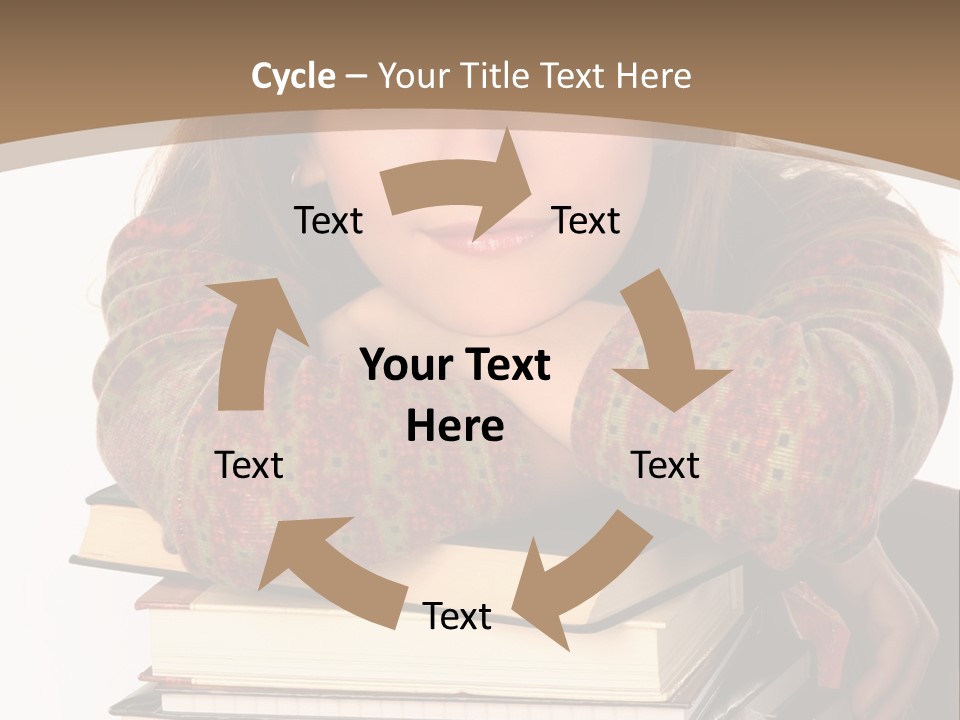 Woman With A Cat Relaxing Beside A Fireplace. PowerPoint Template