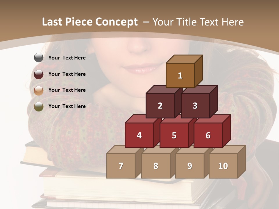 Woman With A Cat Relaxing Beside A Fireplace. PowerPoint Template