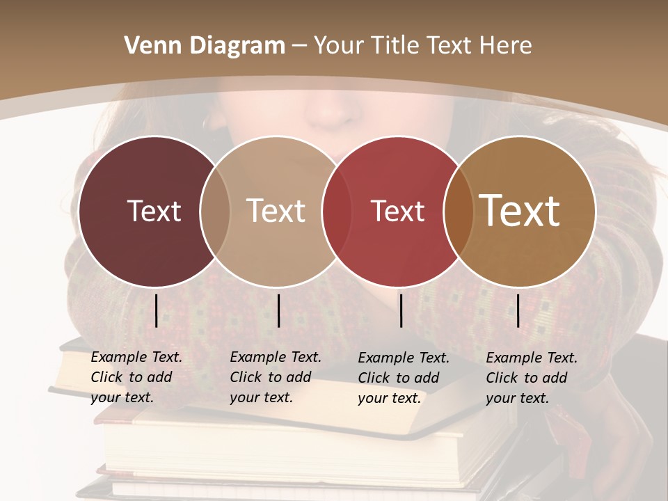 Woman With A Cat Relaxing Beside A Fireplace. PowerPoint Template