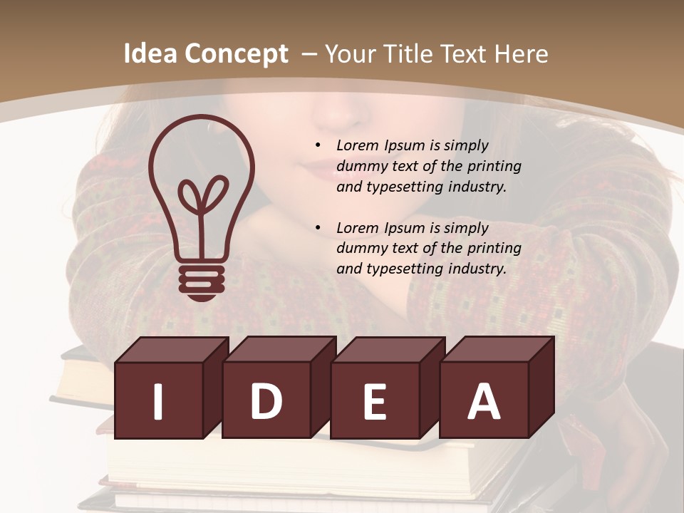 Woman With A Cat Relaxing Beside A Fireplace. PowerPoint Template