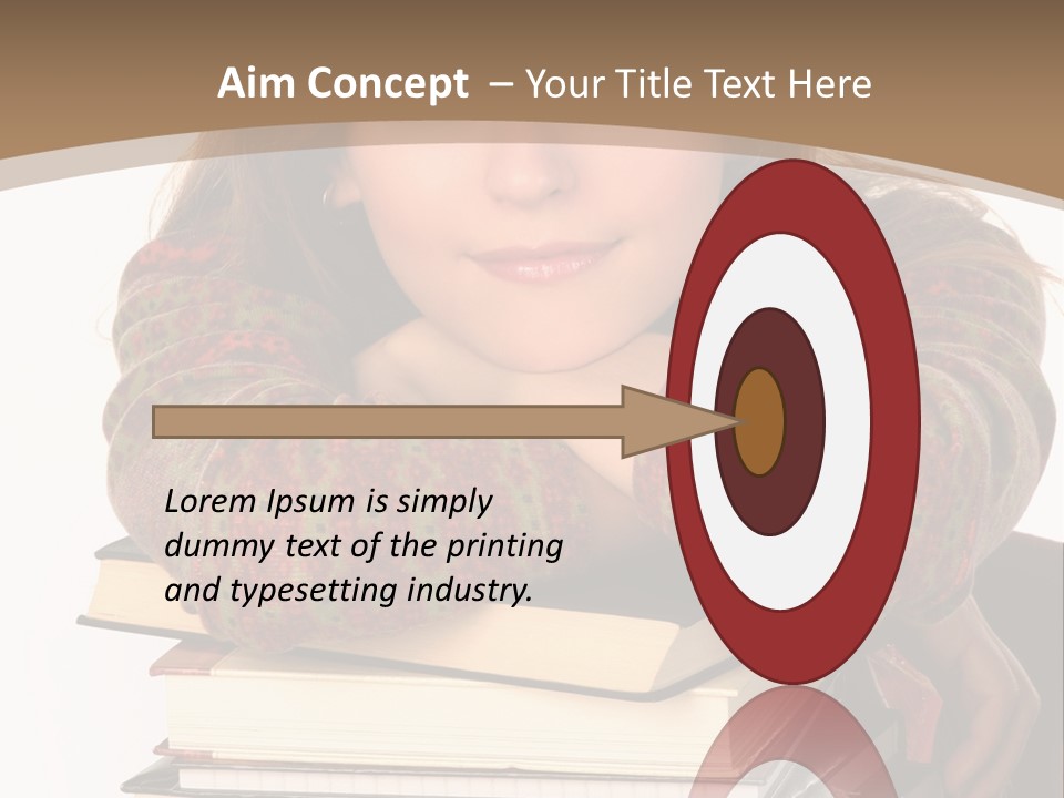 Woman With A Cat Relaxing Beside A Fireplace. PowerPoint Template