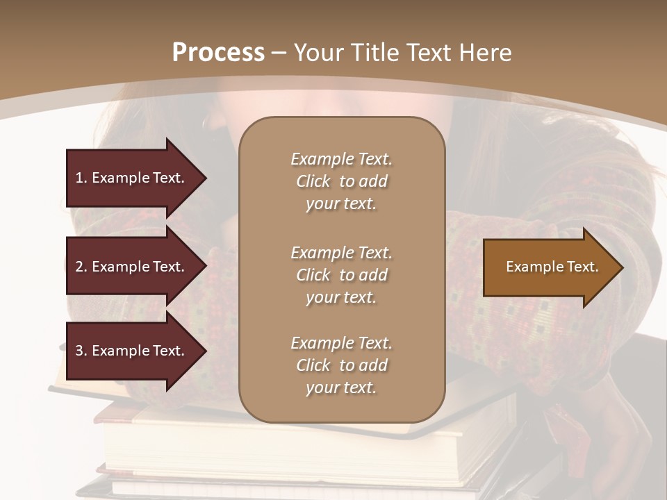Woman With A Cat Relaxing Beside A Fireplace. PowerPoint Template