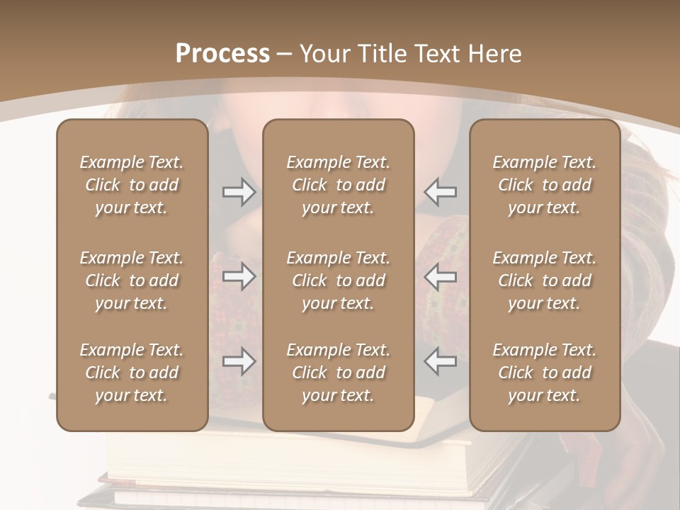 Woman With A Cat Relaxing Beside A Fireplace. PowerPoint Template