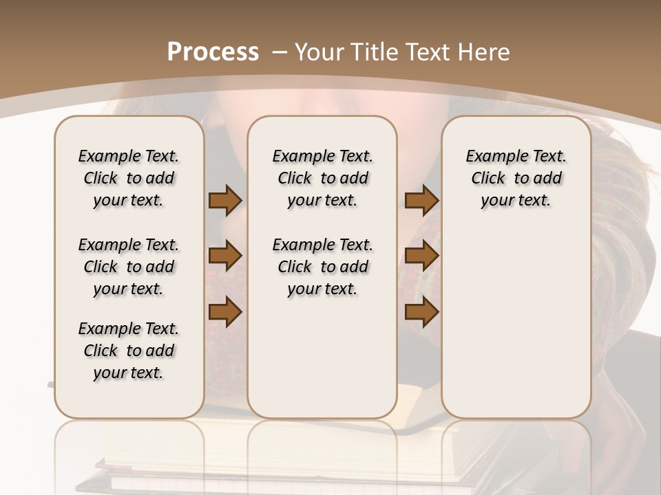 Woman With A Cat Relaxing Beside A Fireplace. PowerPoint Template