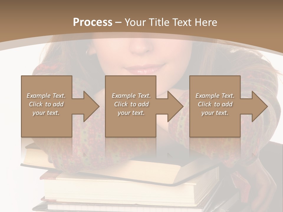 Woman With A Cat Relaxing Beside A Fireplace. PowerPoint Template