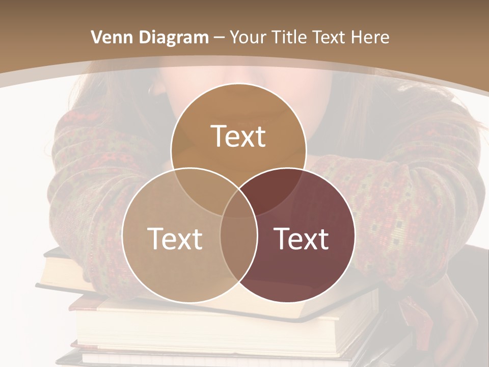 Woman With A Cat Relaxing Beside A Fireplace. PowerPoint Template