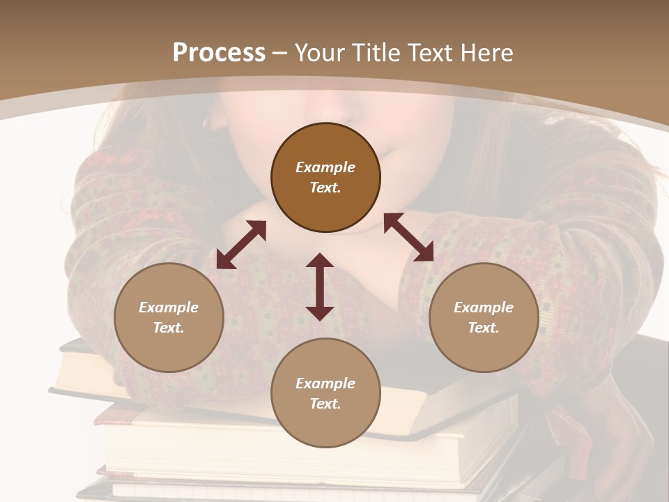 Woman With A Cat Relaxing Beside A Fireplace. PowerPoint Template