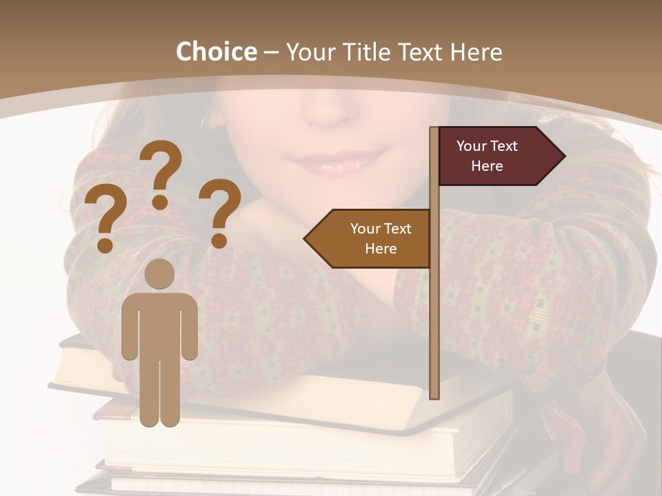 Woman With A Cat Relaxing Beside A Fireplace. PowerPoint Template