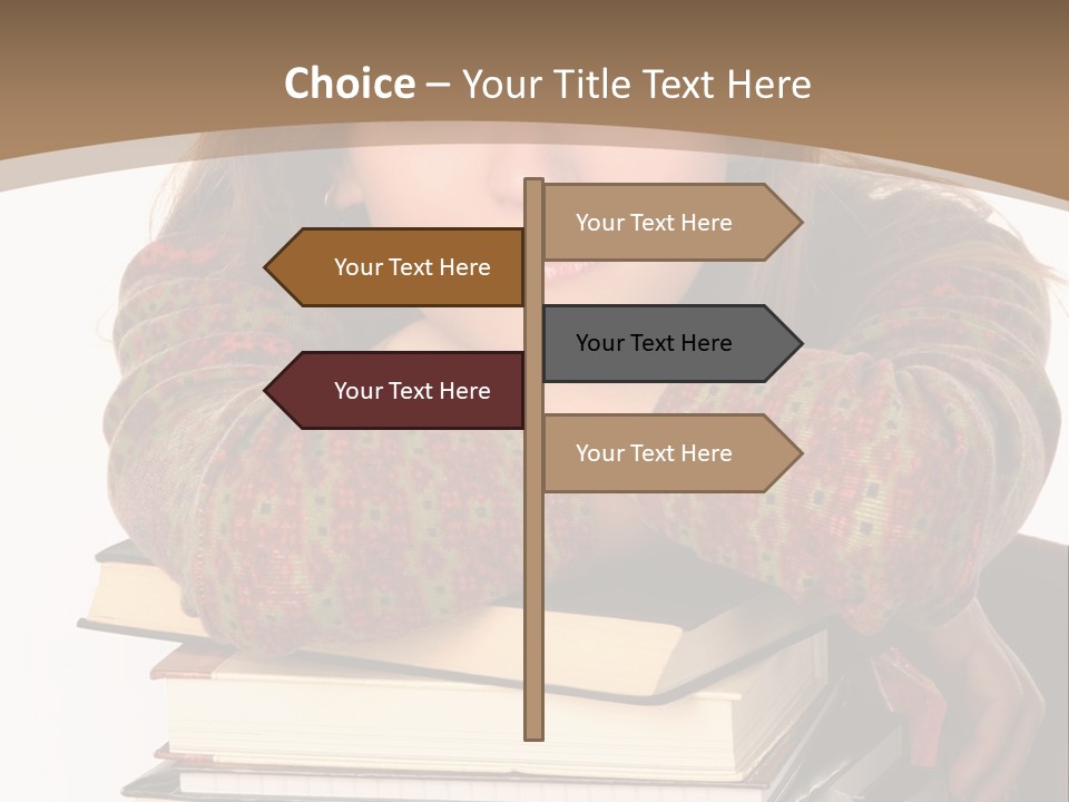 Woman With A Cat Relaxing Beside A Fireplace. PowerPoint Template