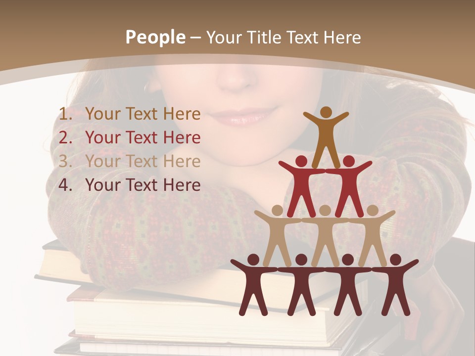 Woman With A Cat Relaxing Beside A Fireplace. PowerPoint Template