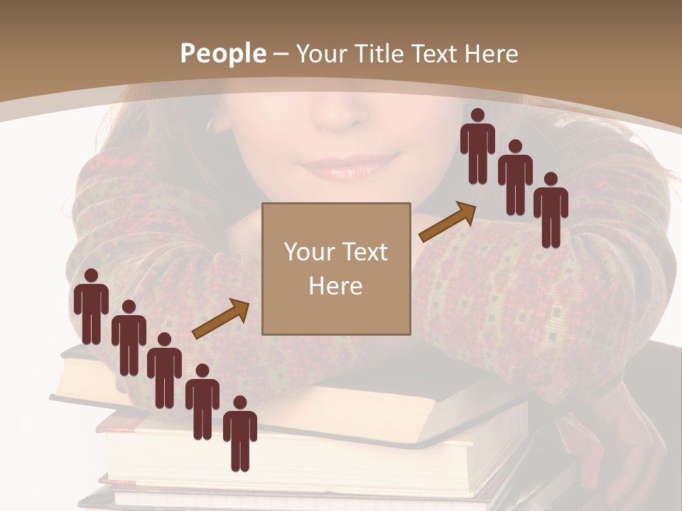 Woman With A Cat Relaxing Beside A Fireplace. PowerPoint Template