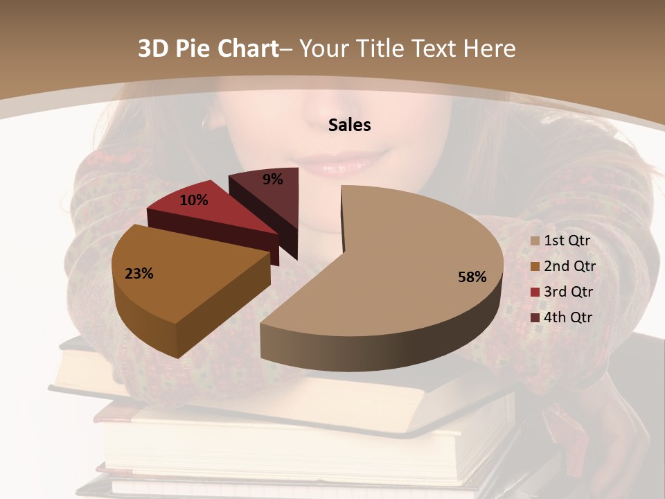 Woman With A Cat Relaxing Beside A Fireplace. PowerPoint Template