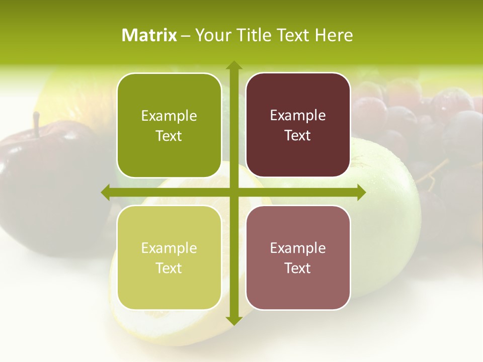 A Bunch Of Fruit Sitting On Top Of A White Table PowerPoint Template