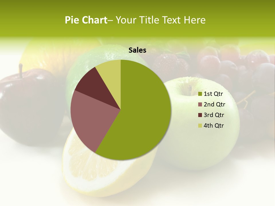 A Bunch Of Fruit Sitting On Top Of A White Table PowerPoint Template