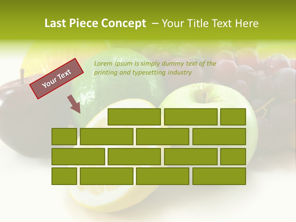 A Bunch Of Fruit Sitting On Top Of A White Table PowerPoint Template