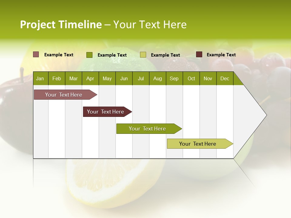 A Bunch Of Fruit Sitting On Top Of A White Table PowerPoint Template