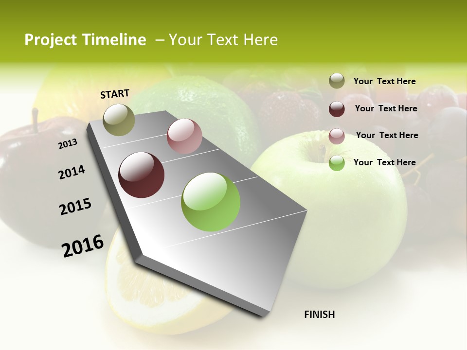 A Bunch Of Fruit Sitting On Top Of A White Table PowerPoint Template