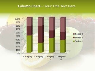 A Bunch Of Fruit Sitting On Top Of A White Table PowerPoint Template