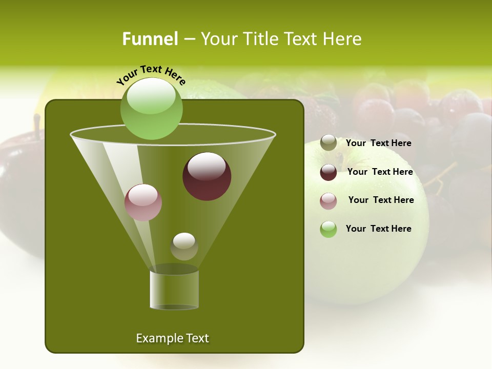 A Bunch Of Fruit Sitting On Top Of A White Table PowerPoint Template