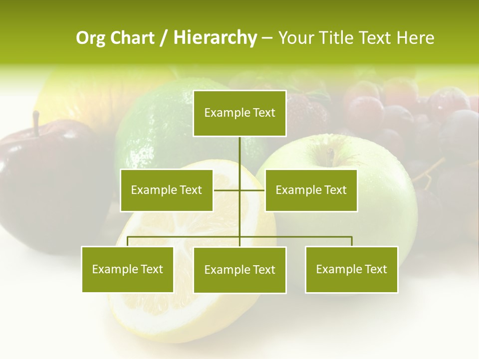 A Bunch Of Fruit Sitting On Top Of A White Table PowerPoint Template