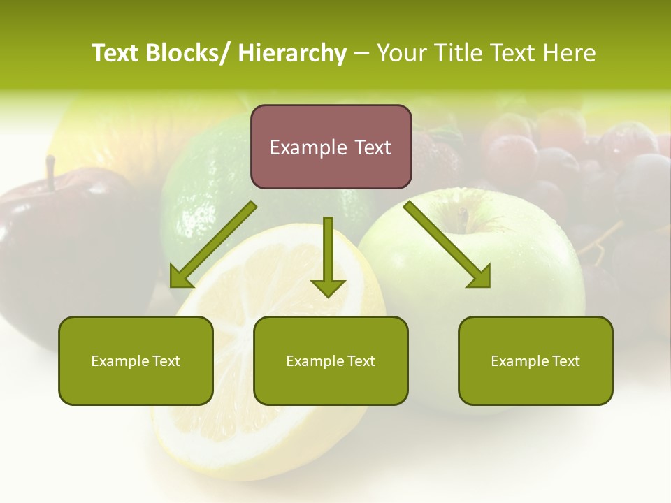 A Bunch Of Fruit Sitting On Top Of A White Table PowerPoint Template