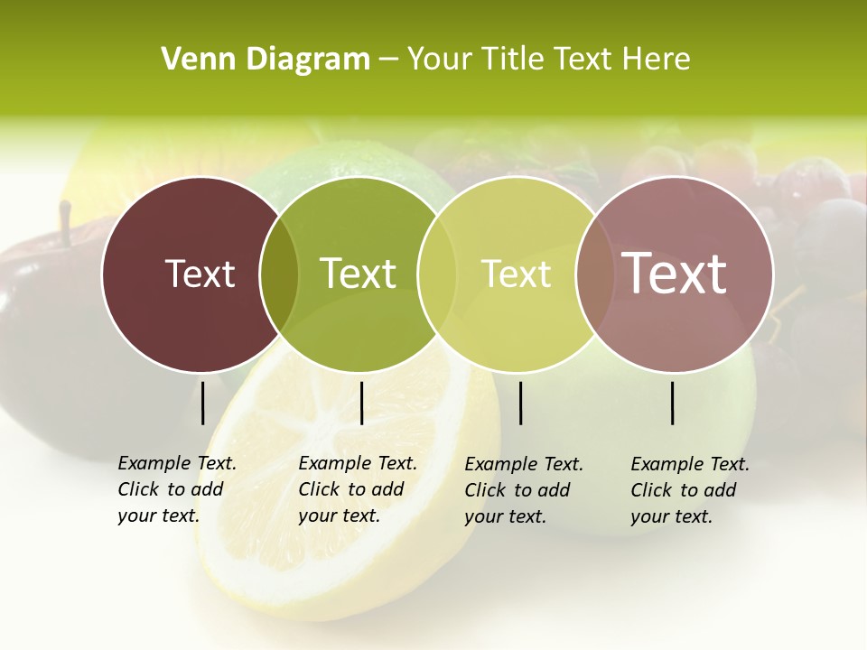 A Bunch Of Fruit Sitting On Top Of A White Table PowerPoint Template