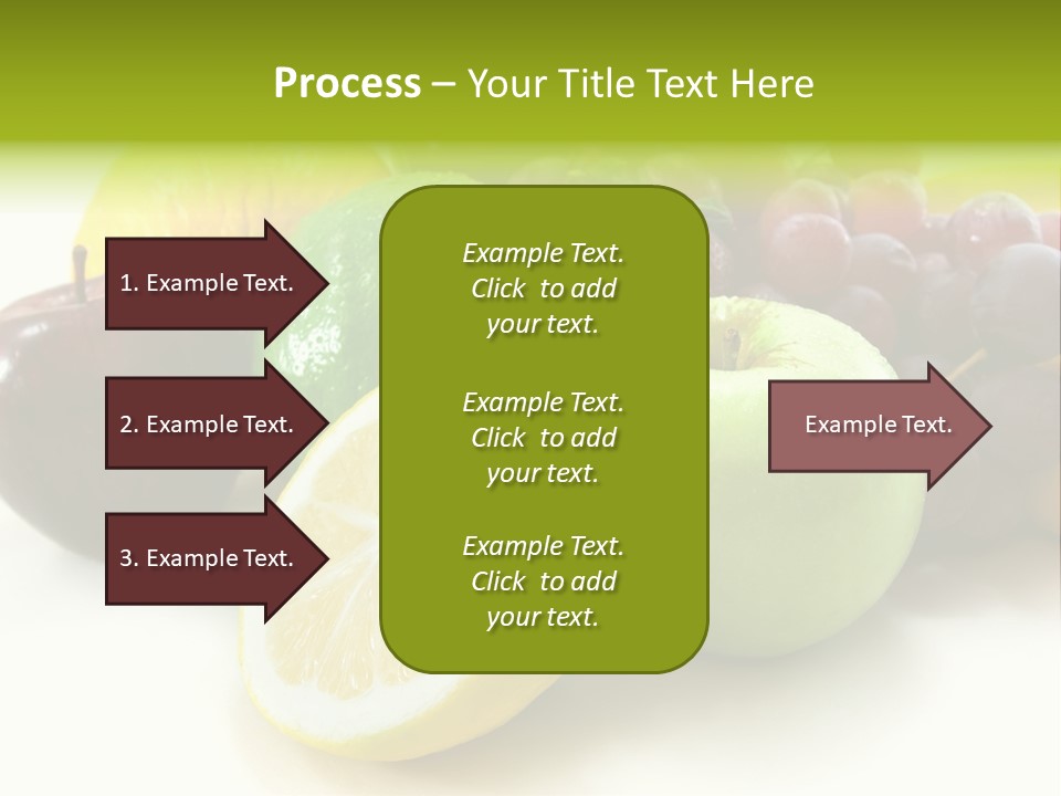 A Bunch Of Fruit Sitting On Top Of A White Table PowerPoint Template