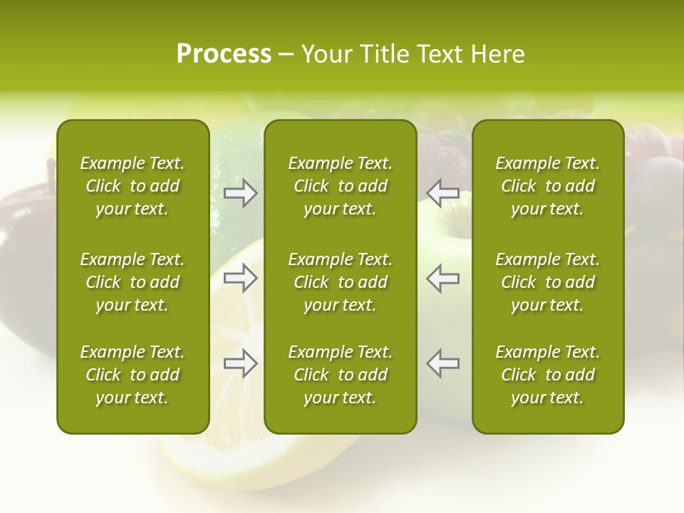 A Bunch Of Fruit Sitting On Top Of A White Table PowerPoint Template