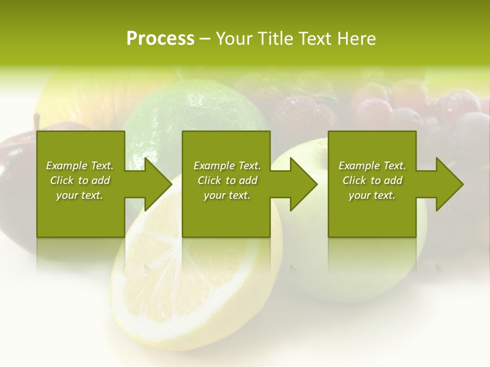 A Bunch Of Fruit Sitting On Top Of A White Table PowerPoint Template