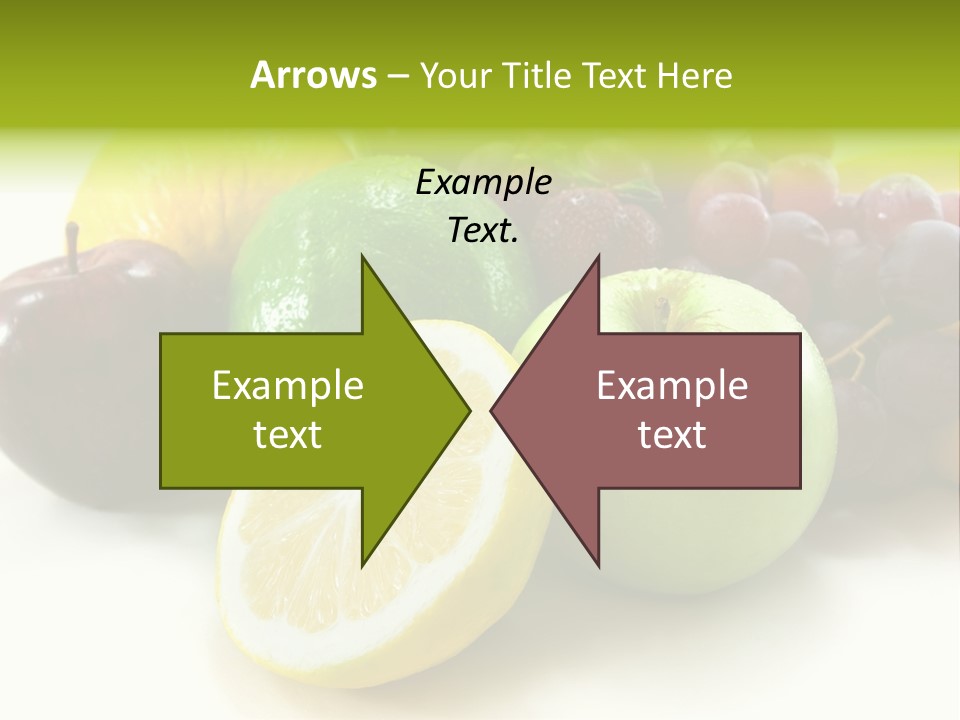 A Bunch Of Fruit Sitting On Top Of A White Table PowerPoint Template