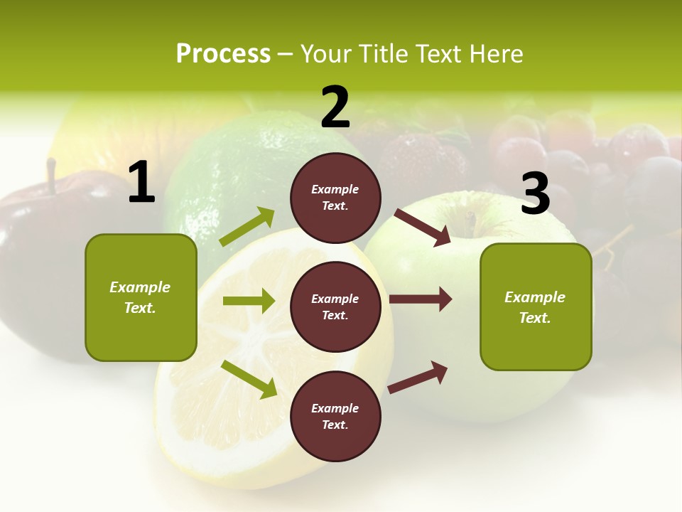 A Bunch Of Fruit Sitting On Top Of A White Table PowerPoint Template