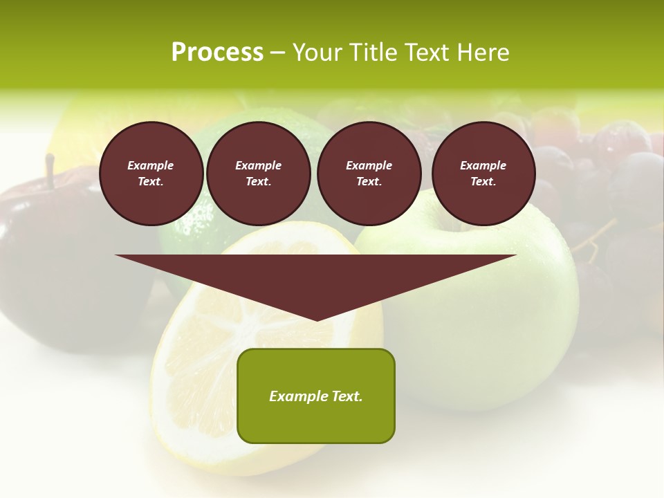 A Bunch Of Fruit Sitting On Top Of A White Table PowerPoint Template