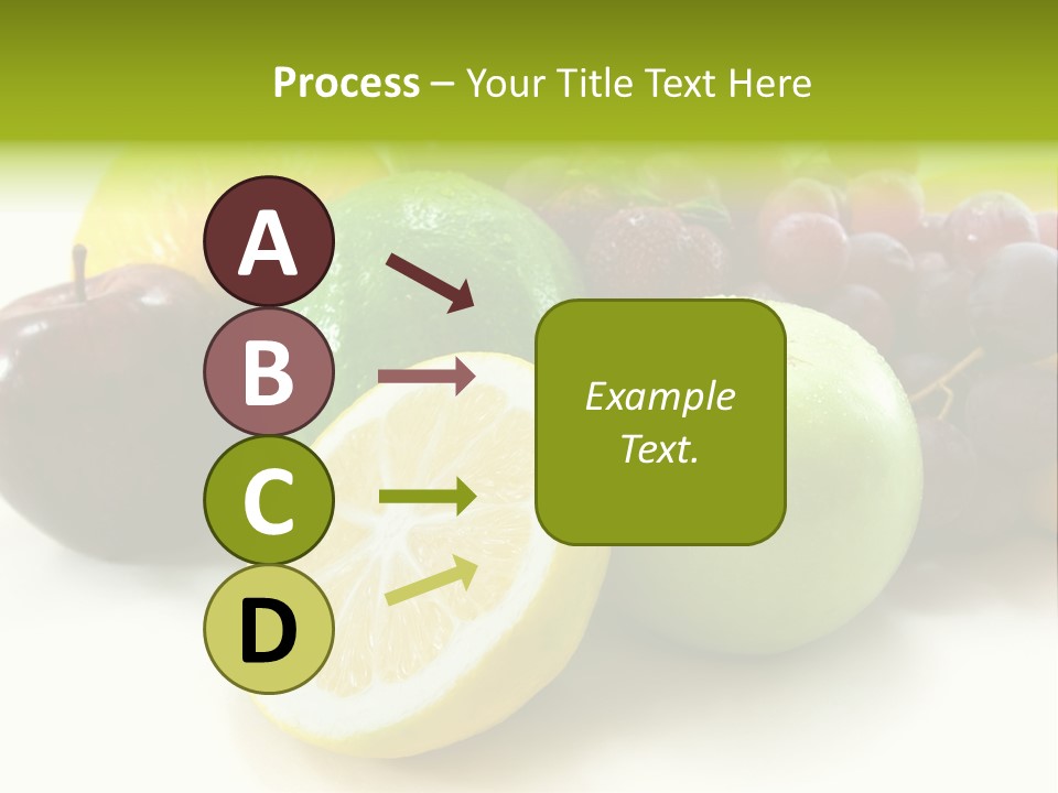 A Bunch Of Fruit Sitting On Top Of A White Table PowerPoint Template