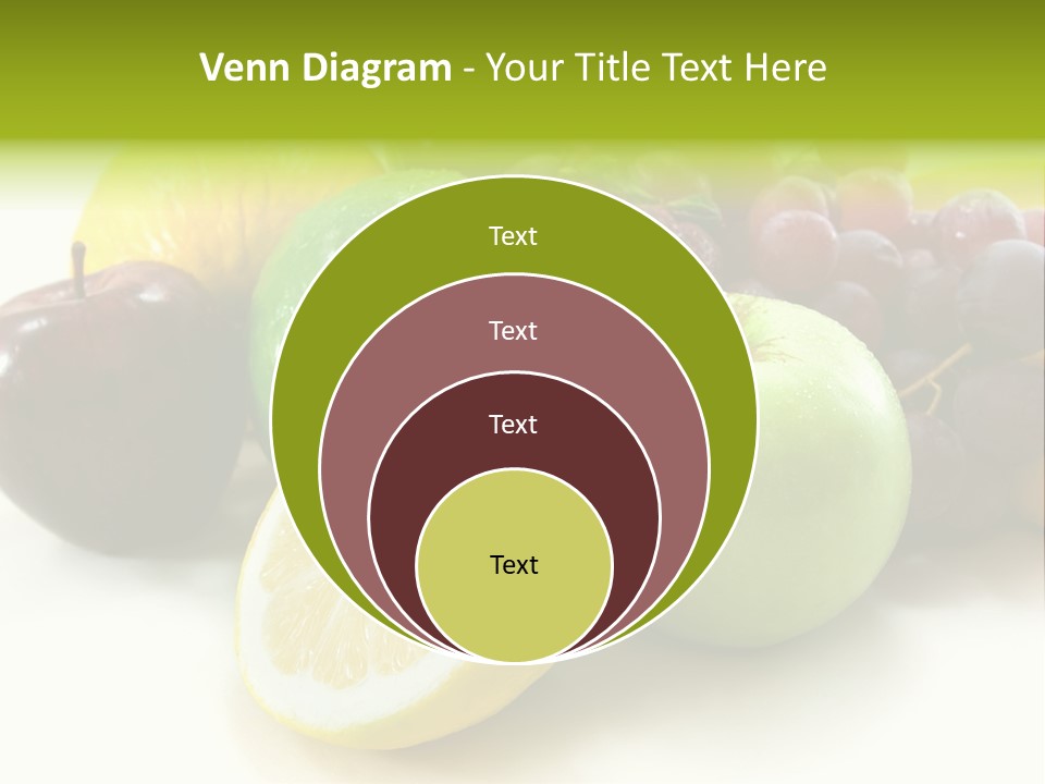 A Bunch Of Fruit Sitting On Top Of A White Table PowerPoint Template