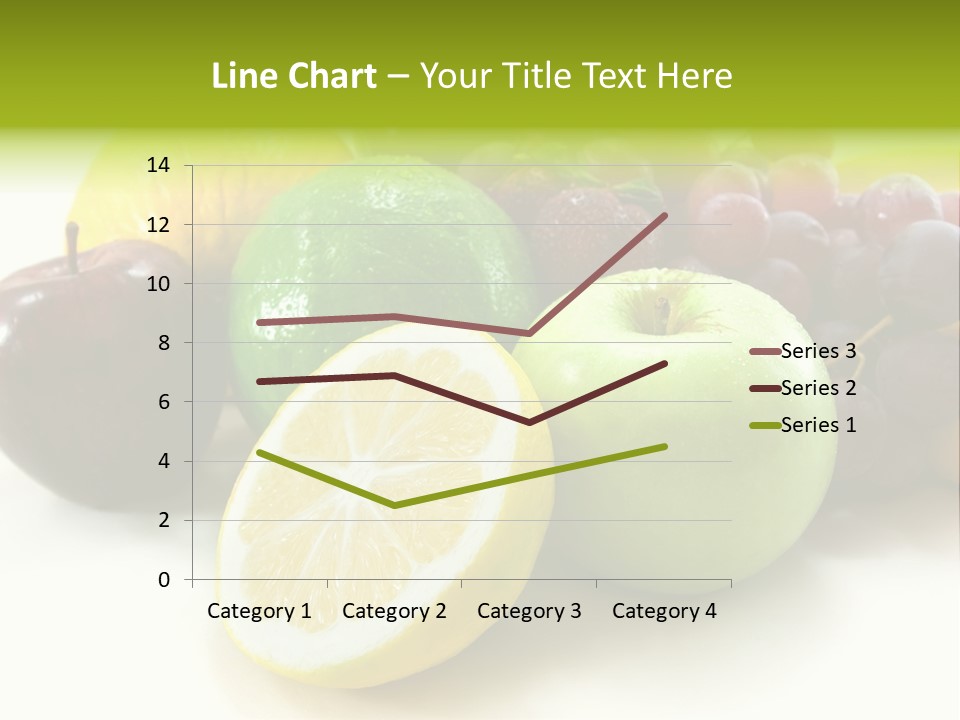 A Bunch Of Fruit Sitting On Top Of A White Table PowerPoint Template